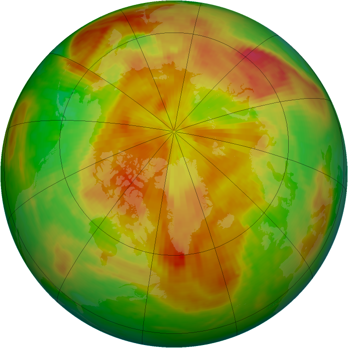 Arctic ozone map for 01 May 1989